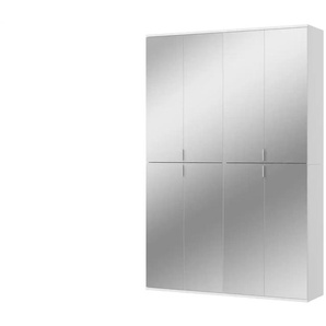 Garderoben-Set - weiß - Materialmix - 122 cm - 193 cm | Möbel Kraft
