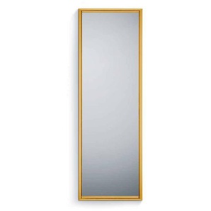 Garderoben Spiegel in Goldfarben rechteckige Form
