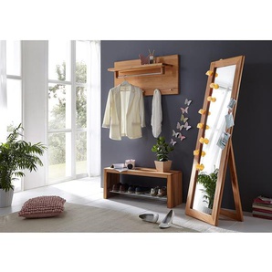Garderobenbank 100cm Braun Eiche