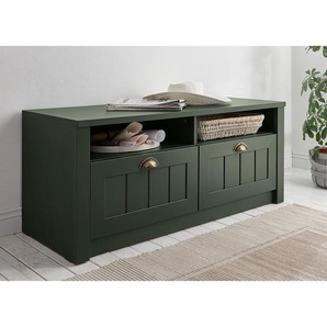 Garderobenbank 110 x 47 x 43cm Grün