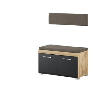 Garderobenbank  Cortina ¦ schwarz ¦ Maße (cm): B: 80 H: 50 T: 40.0