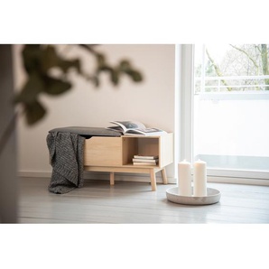 Garderobenbank Edda 100 x 45 x 40cm Braun