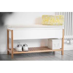 Garderobenbank II 90 x 55 x 34cm Braun