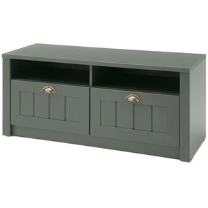 Garderobenbank - grün - Materialmix - 110 cm - 47 cm - cm 43,0 | Möbel Kraft