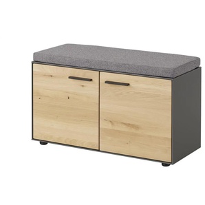 Garderobenbank - holzfarben - Materialmix - 89,7 cm - 49,4 cm - cm 37,0 | Möbel Kraft