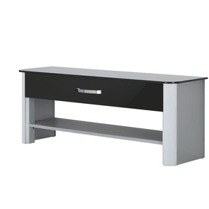 Garderobenbank - schwarz - Materialmix - 117 cm - 45 cm - cm 35,0 | Möbel Kraft