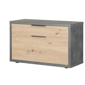 Garderobenbank Shell | holzfarben | 85 cm | 52,5 cm | cm 35,5 |