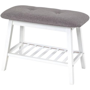 Garderobenbank Stolk 60cm Weiß/Weiß