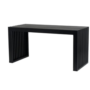 Garderobenbank Tenno - schwarz - Materialmix - 90 cm - 45 cm - cm 40,0 | Möbel Kraft