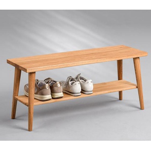 Garderobenbank Troissy 90 x 40 x 30cm Braun