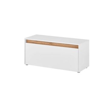 Garderobenbank - weiß - Materialmix - 100 cm - 45 cm | Möbel Kraft