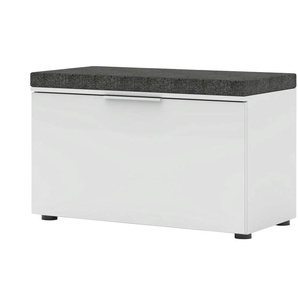 Garderobenbank - weiß - Materialmix - 80 cm - 51 cm - cm 41,0 | Möbel Kraft