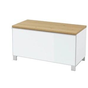 Garderobenbank - weiß - Materialmix - 84 cm - 45 cm - cm 40,0 | Möbel Kraft