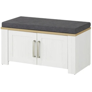 Garderobenbank - weiß - Materialmix - 86,5 cm - 45 cm - cm 42,0 | Möbel Kraft