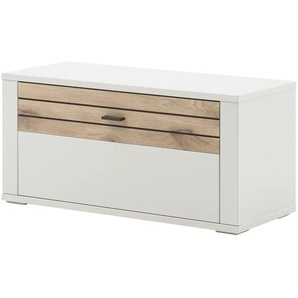 Garderobenbank - weiß - Materialmix - 90 cm - 44 cm - cm 38,0 | Möbel Kraft