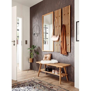 Garderobenbank Woods Cross 100 x 45 x 35cm Braun