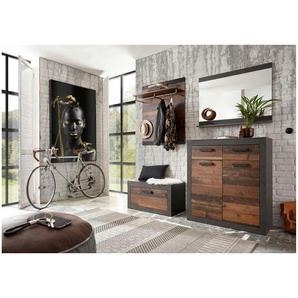 Garderobenkombination  Bilboa ¦ braun ¦ Maße (cm): B: 192 H: 200