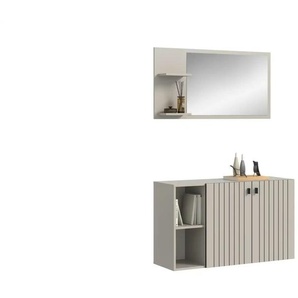 Garderobenkombination 2-teilig  Station ¦ creme ¦ Maße (cm): B: 106 H: 192