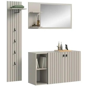 Garderobenkombination ¦ creme ¦ Maße (cm): B: 152 H: 192