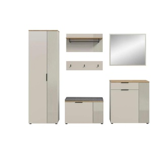 Garderobenkombination   ¦ creme ¦ Maße (cm): B: 250 H: 190