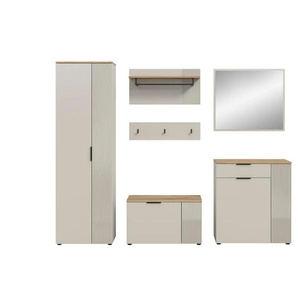 Garderobenkombination   ¦ creme ¦ Maße (cm): B: 250 H: 190