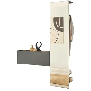 Garderobenkombination   ¦ grau ¦ Maße (cm): B: 150 H: 200