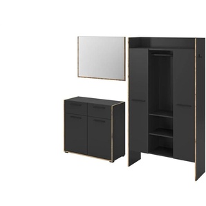 Garderobenkombination  Bueno ¦ grau ¦ Maße (cm): B: 215 H: 189