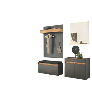 Garderobenkombination   ¦ grau ¦ Maße (cm): B: 260 H: 200