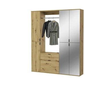 Garderobenkombination  Projekt X ¦ holzfarben ¦ Maße (cm): B: 152 H: 193 T: 34.0