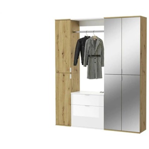 Garderobenkombination  Projekt X ¦ holzfarben ¦ Maße (cm): B: 152 H: 193 T: 34.0