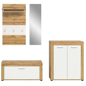 Garderobenkombination   ¦ holzfarben ¦ Maße (cm): B: 200 H: 191