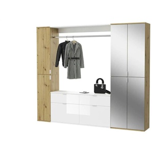 Garderobenkombination Projekt X ¦ holzfarben ¦ Maße (cm): B: 212 H: 193 T: 34.0