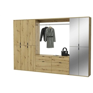 Garderobenkombination  Projekt X ¦ holzfarben ¦ Maße (cm): B: 273 H: 193 T: 34.0