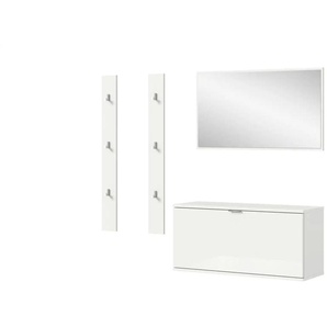 Garderobenkombination   ¦ weiß ¦ Maße (cm): B: 130 H: 191