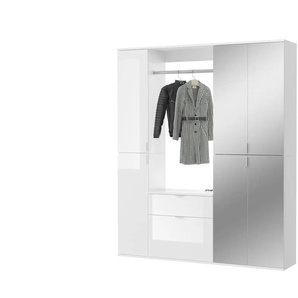 Garderobenkombination  Projekt X ¦ weiß ¦ Maße (cm): B: 152 H: 193 T: 34.0