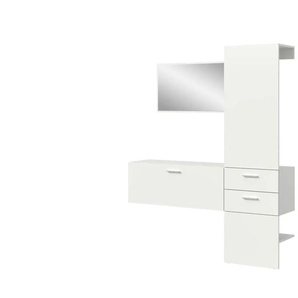 Garderobenkombination   ¦ weiß ¦ Maße (cm): B: 156 H: 190