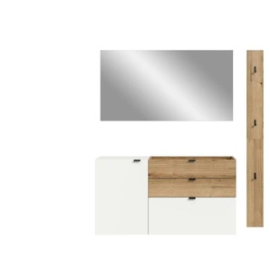 Garderobenkombination   ¦ weiß ¦ Maße (cm): B: 158 H: 194