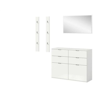 Garderobenkombination   ¦ weiß ¦ Maße (cm): B: 171 H: 191