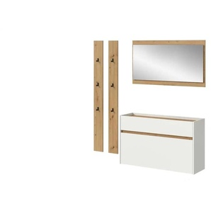 Garderobenkombination   ¦ weiß ¦ Maße (cm): B: 192 H: 172