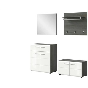 Garderobenkombination  Salsa ¦ weiß ¦ Maße (cm): B: 175 H: 192 T: 37.0