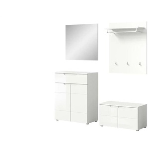 Garderobenkombination   ¦ weiß ¦ Maße (cm): B: 175 H: 193 T: 37.0