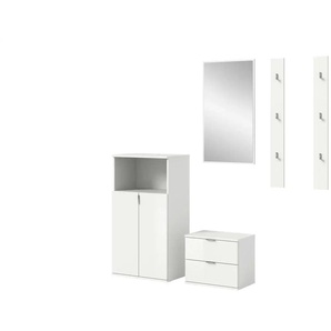 Garderobenkombination   ¦ weiß ¦ Maße (cm): B: 179 H: 191