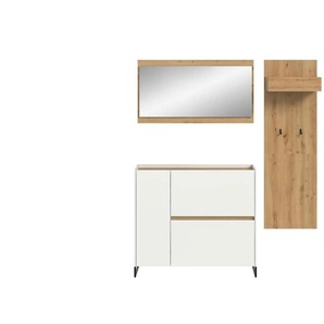 Garderobenkombination ¦ weiß ¦ Maße (cm): B: 192 H: 175