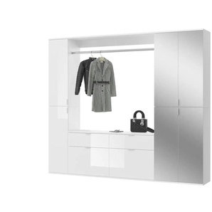 Garderobenkombination  Projekt X ¦ weiß ¦ Maße (cm): B: 212 H: 193 T: 34.0