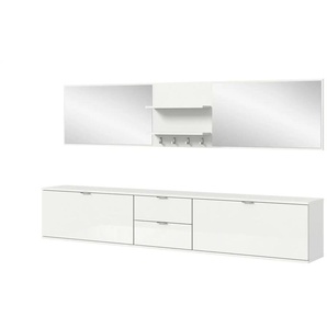 Garderobenkombination   ¦ weiß ¦ Maße (cm): B: 236 H: 191