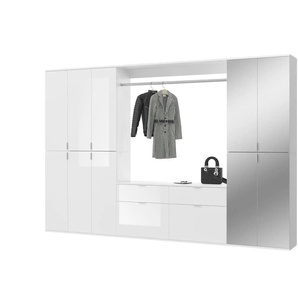 Garderobenkombination Projekt X ¦ weiß ¦ Maße (cm): B: 273 H: 193 T: 34.0