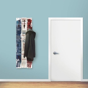 Garderobenleiste ARTLAND Reisen Garderobenhalter Gr. B/H/T: 45 cm x 140 cm x 2,8 cm, beige (naturfarben) Haken teilmontiert