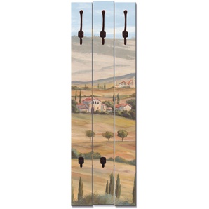 Garderobenleiste ARTLAND Toskanisches Tal I Garderobenhalter Gr. B/H/T: 45 cm x 140 cm x 2,8 cm, beige (naturfarben) Haken teilmontiert