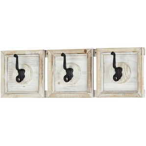 Garderobenleiste  Luino | weiß | Massivholz | 58 cm | 18 cm | 9 cm |