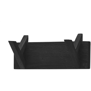 Garderobenleiste  Mörlen ¦ schwarz ¦ Massivholz ¦ Maße (cm): B: 30 H: 13 T: 12.0